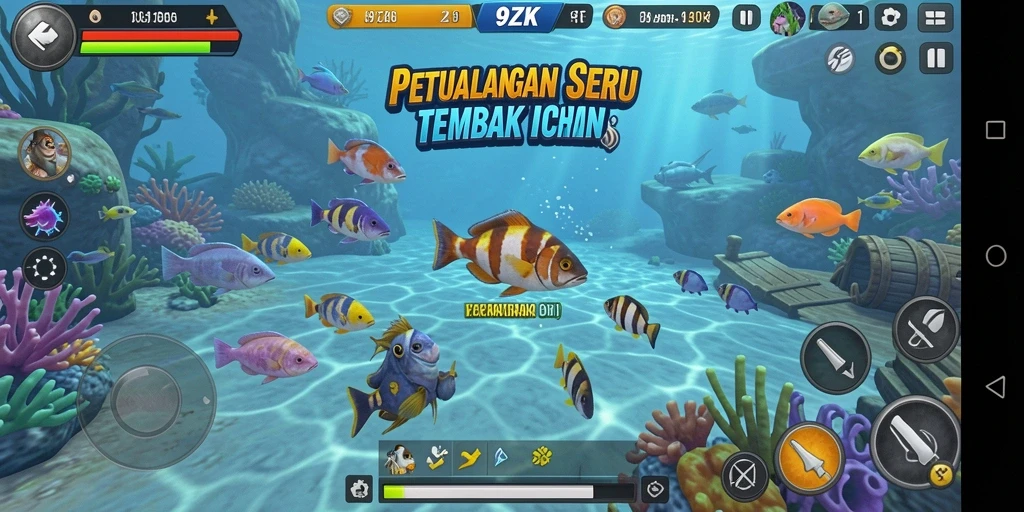 Screenshot gameplay Tembak Ikan yang seru di 9ZK.