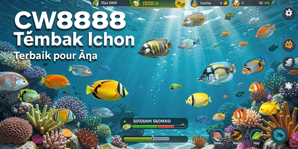 Screenshot permainan CW8888 menampilkan aksi seru Tembak Ikan.