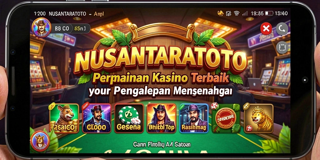 Tampilan seru dan mengasyikkan dari gameplay NUSANTARATOTO di kasino.