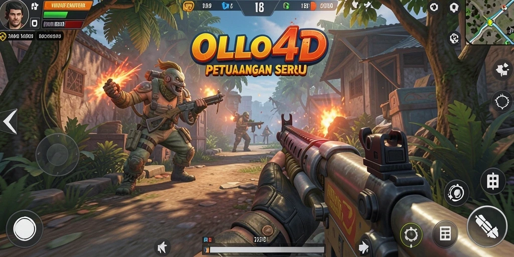 Tampilan aksi seru dalam permainan OLLO4D yang menegangkan.