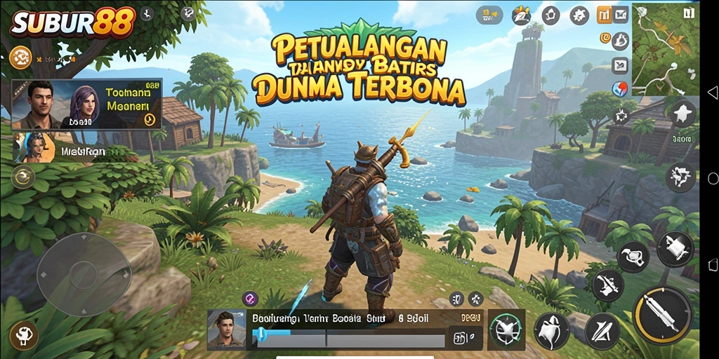 Screenshot utama SUBUR88 menampilkan gameplay yang mendebarkan di dunia terbuka.