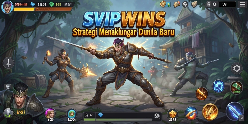Tangkapan layar SVIPWINS menampilkan pertempuran strategi yang intens.
